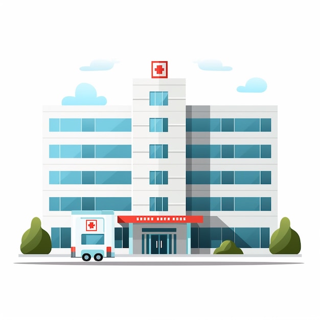 ziekenhuis vector medische gezondheid geneeskunde noodkliniek pictogram illustratie gebouw teken