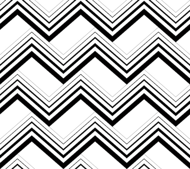 Seamless zig zag pattern in black and white Stock Vector by ©nikolae  65362803