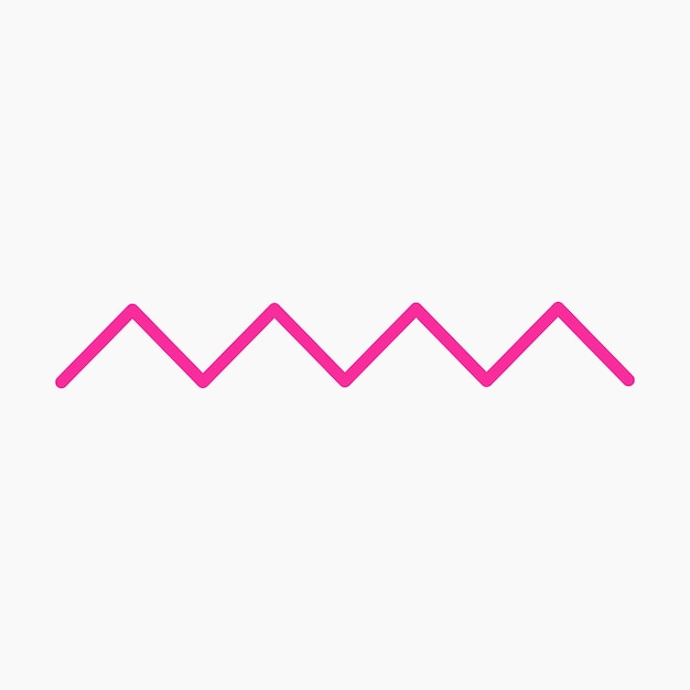 Zig zag line illustration