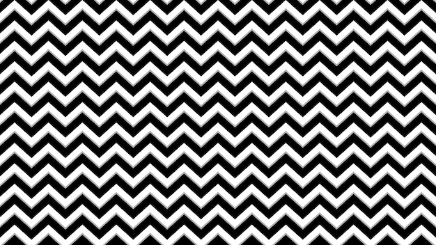 ジグザグシームレスパターン黒と白のデザインの背景