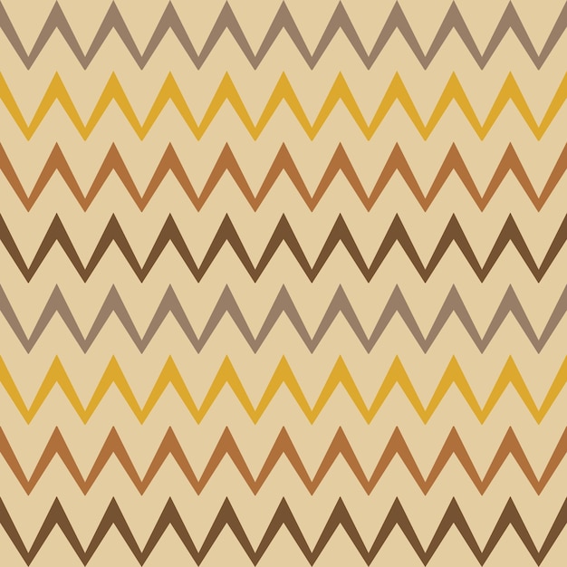 Zig zag seamless vector pattern retro style