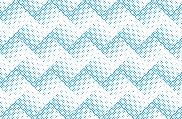 Zigzag halftone dots pattern