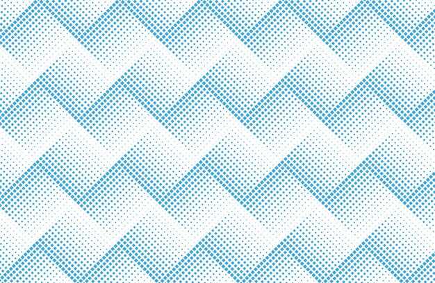 Zigzag halftone dots pattern