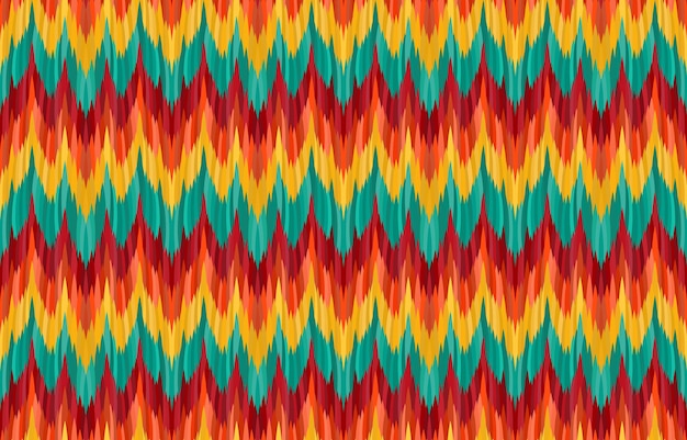 zigzag ikat patterns. geometric tribal vintage retro style. african ethnic fabric seamless pattern.