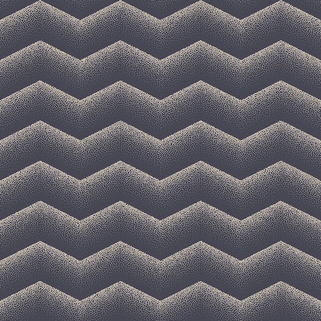 Zigzag lijnen stippel structuur vector naadloze patroon retro abstracte achtergrond gestippelde repetitieve geometrische textuur eenvoudig repetitief klassiek behang vintage kleuren halftoon kunst illustratie