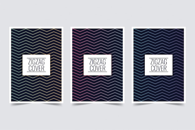 Zigzag omslagontwerp