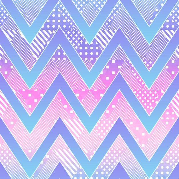 Vector zigzag seamless pattern vector eps 10