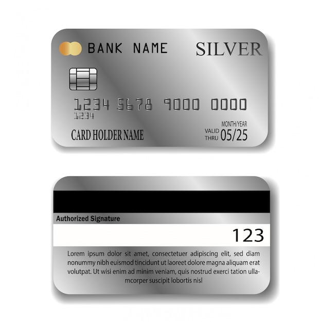 Zilveren creditcard