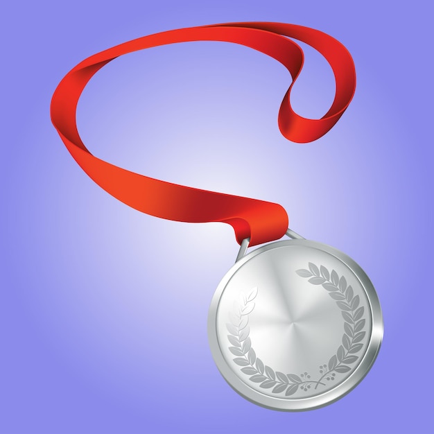 Vector zilveren medaille