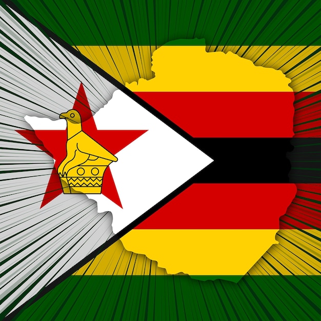 Zimbabwe Onafhankelijkheidsdag kaartontwerp