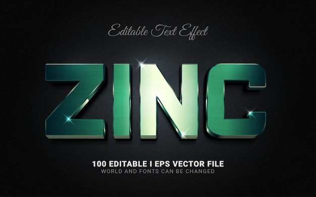 Zinc text effect