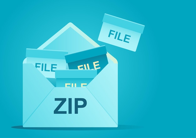 Zip-bestanden code info afbeelding