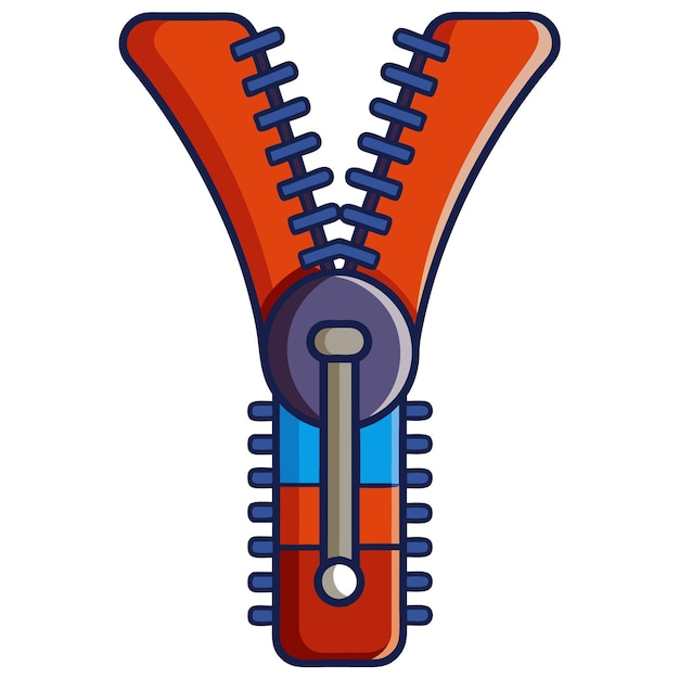 zip clipart 만화 스타일의 터 일러스트레이션