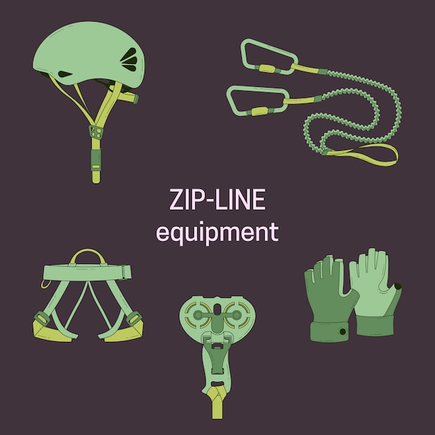 Vector zip line equipment