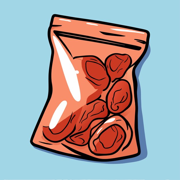 Vector ziplock bag vector illustration