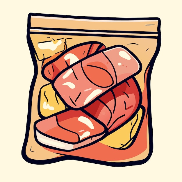 Vector ziplock bag vector illustration