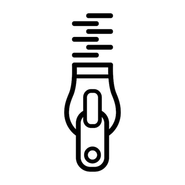 zipper icon for graphic and web design