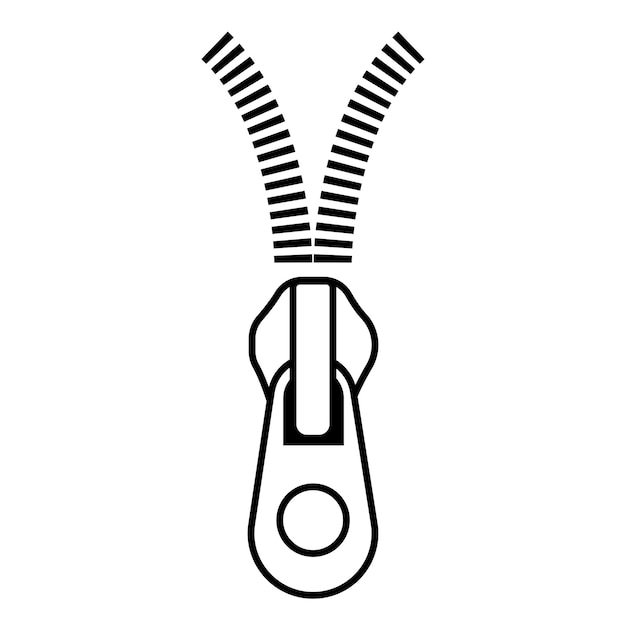 Zipper icon logo vector design template