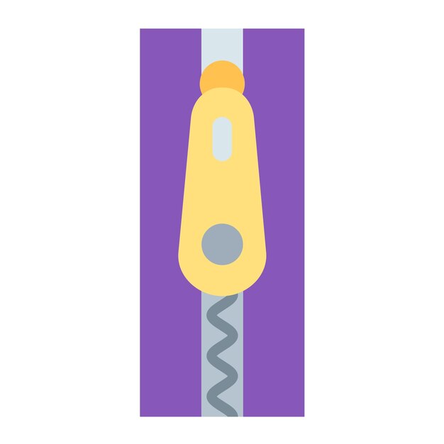 Vector zipper icon style