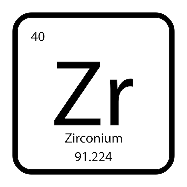 Zirkonium icoonvector