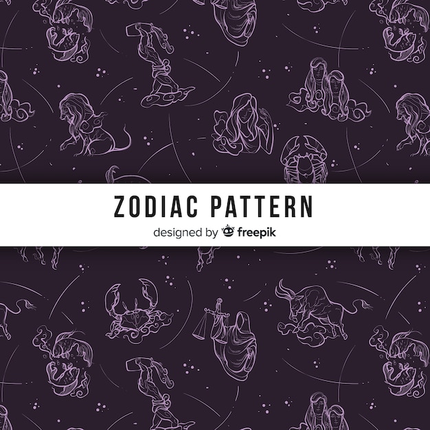 Vector zodiac pattern