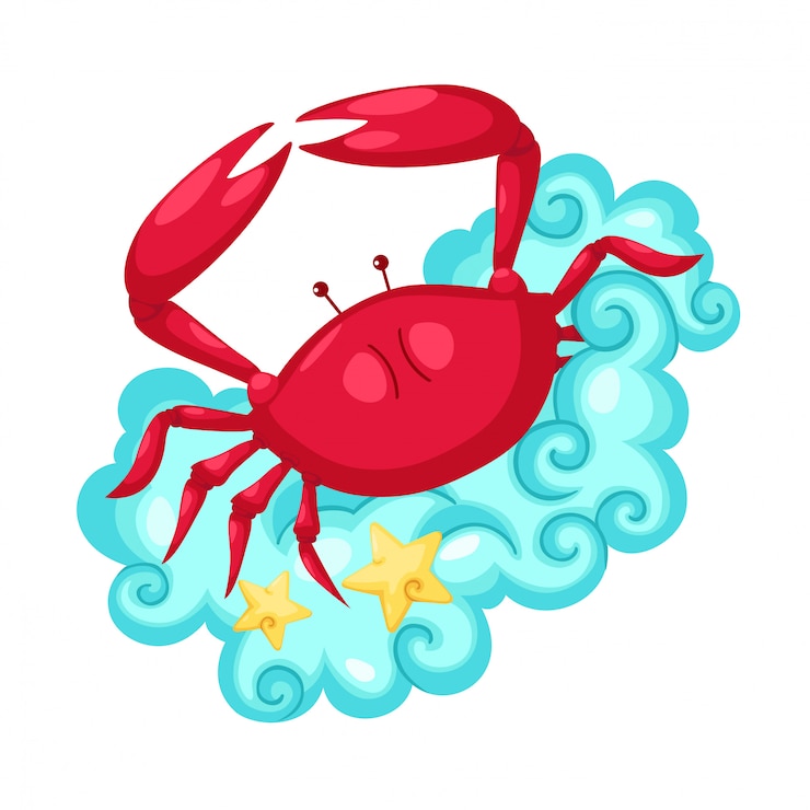 Vector zodiac signs -cancer vector illustration