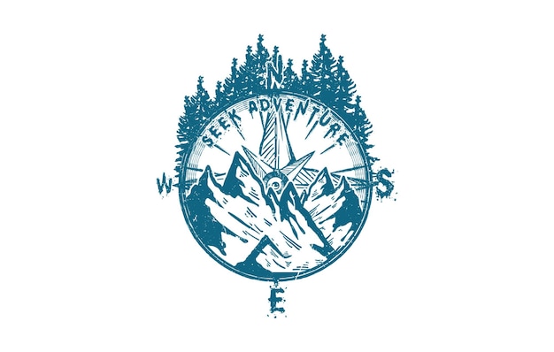 Vector zoek adventure outdoor t-shirt design