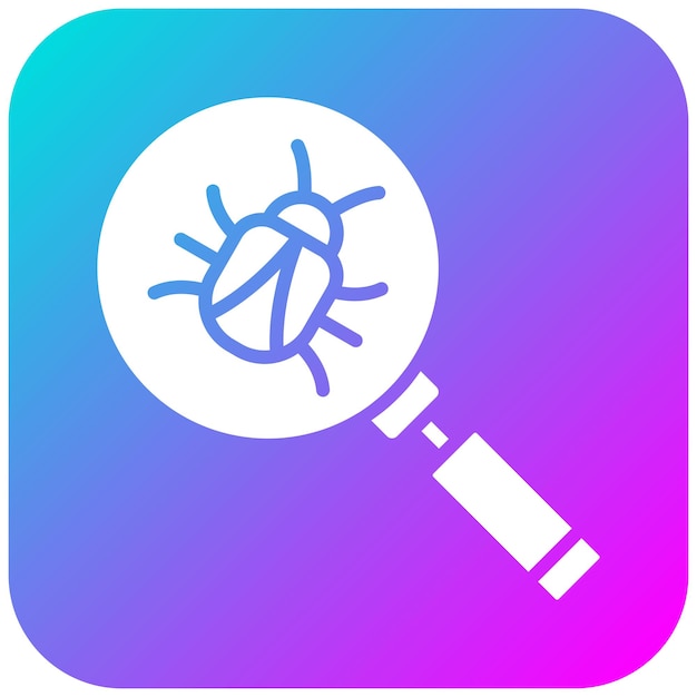 Zoek bug vector icoon Kan worden gebruikt voor Computer Programming iconen