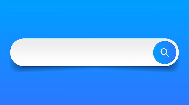 Zoekbalk met suggesties voor UI UX-ontwerp en website Zoekadres en navigatiebalk icoon