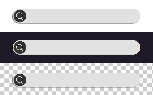 Zoekbalk op verschillende achtergrond vectorillustratie
