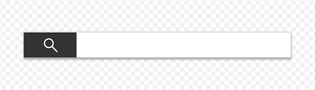Vector zoekbalk webelement met tekstveld en zoekknop zoeknavigator zoekbalk voor ui