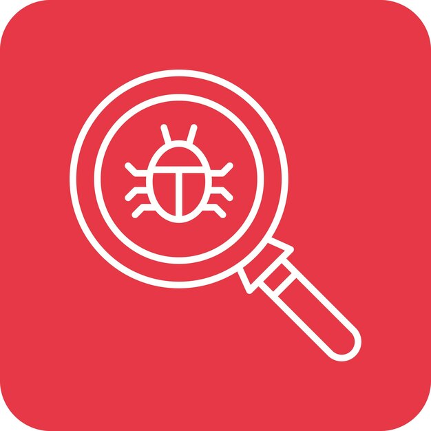Zoeken naar bug-iconen vector afbeelding Kan worden gebruikt voor Web Hosting