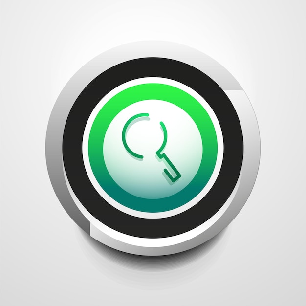 Zoeken vergroot webknop vergroot pictogram Modern vergrootglas teken website ontwerp of mobiele app