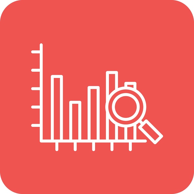 Zoekstatistieken icoon vector afbeelding Kan worden gebruikt voor Infographics