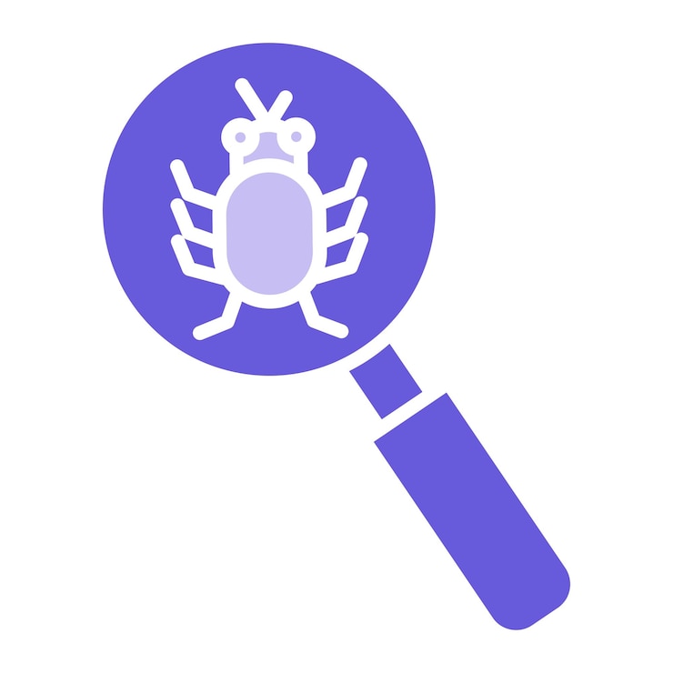 Vector zoektocht vector bug illustratie