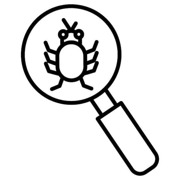 Zoektocht vector bug illustratie