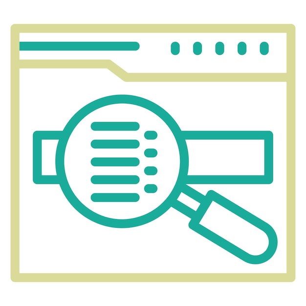 Zoekwoorden vector icoontje illustratie van Marketing icoonset