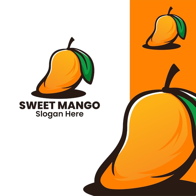 Zoete mango kunst illustratie