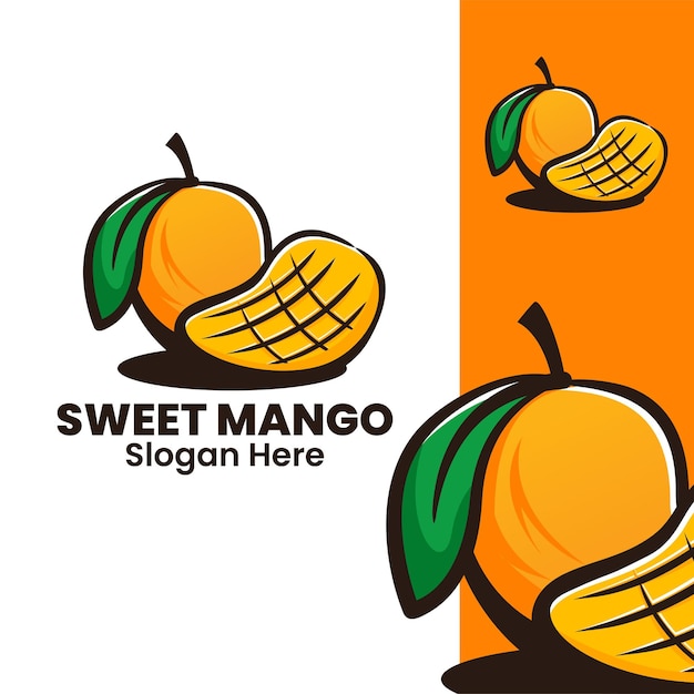 Vector zoete mango kunst illustratie