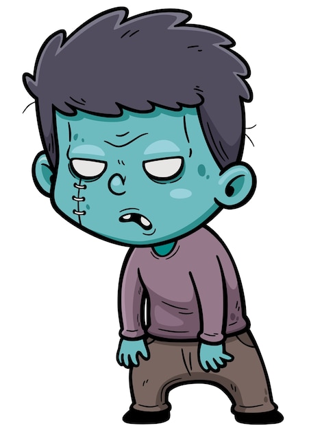 Vector zombie cartoon