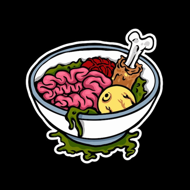 zombie food illustration