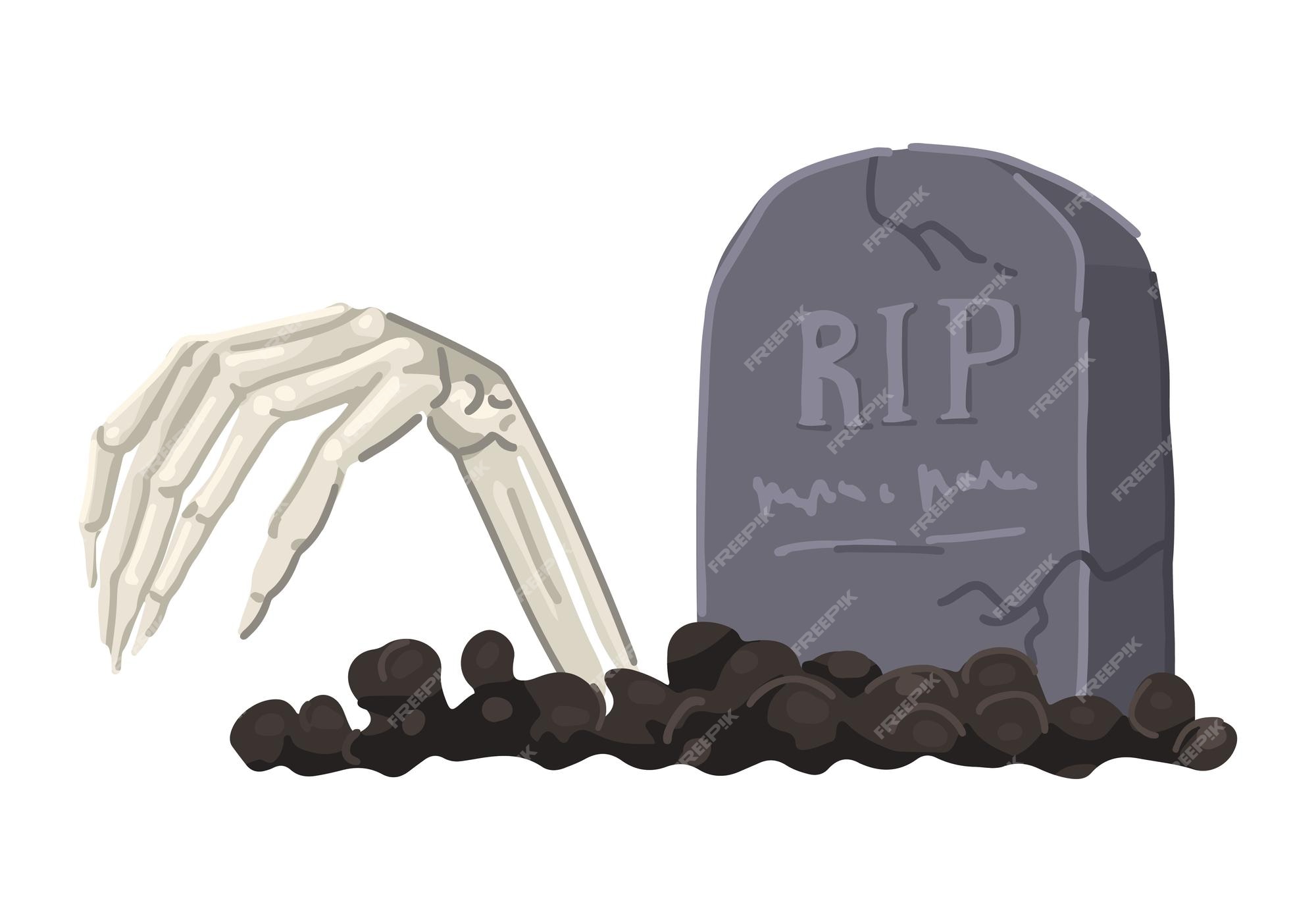 Grave, RIP Hand Drawn Halloween Illustration 12589327 PNG