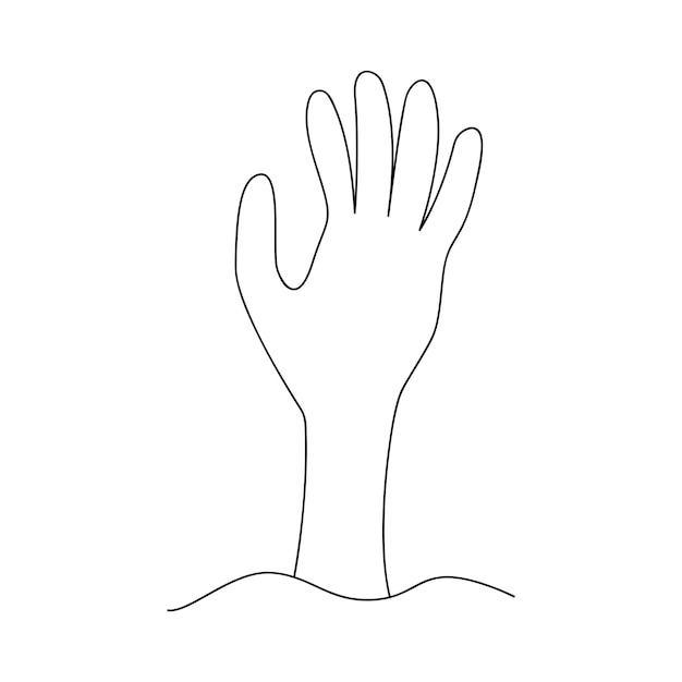 Vector zombie hand silhouette. vector. halloween scary grave. arm monster dead. halloween vector.