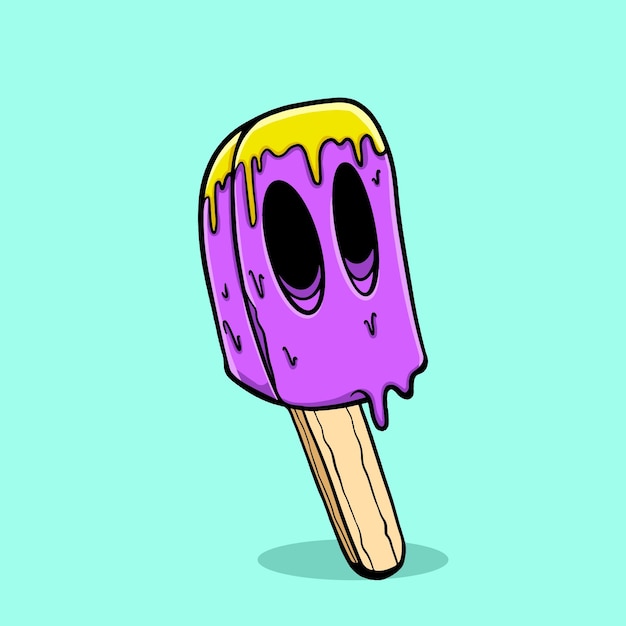 ZOMBIE ICE CREAM STICK ILLUSTRATIE01