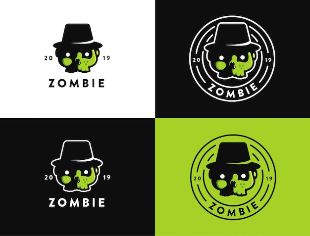 Collezione logo zombie