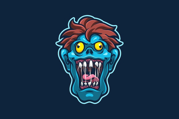 Vector zombie mascot vector