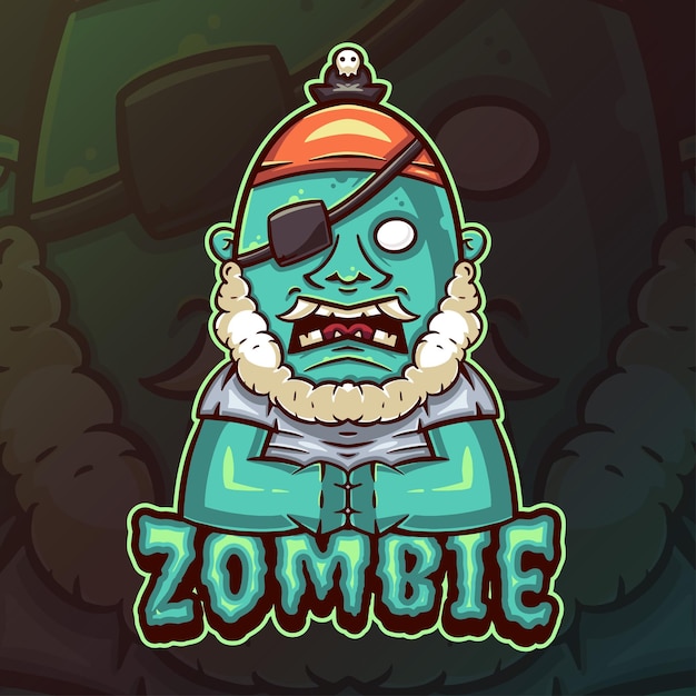 Zombie mascotte logo