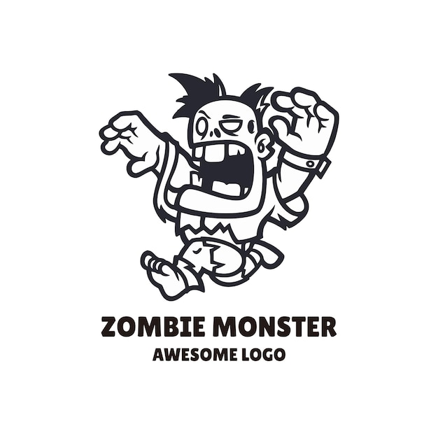 Logo del mostro zombi