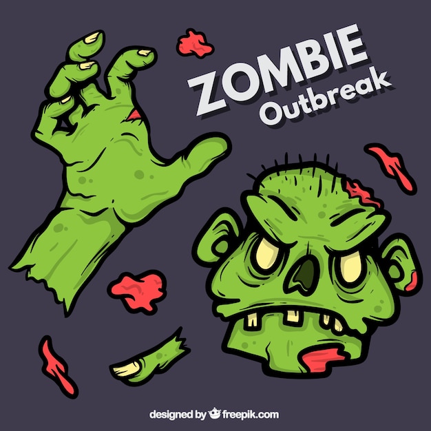 Vector zombie outbreak