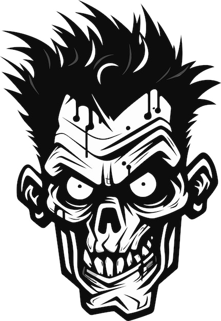 Zombie pal mascot vector spectral sidekick zombie mascot